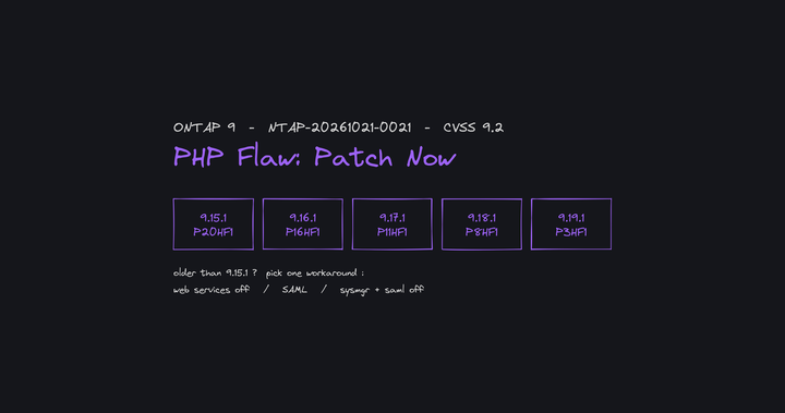 ONTAP PHP Flaw: Patches Are Out — What to Do Now