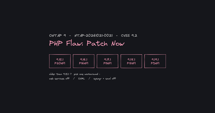 ONTAP PHP Flaw: Patches Are Out — What to Do Now